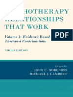 Psychotherapy Relationships That Work: Volume 1: Evidence-Based Therapist Contributions