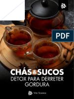 Chás e sucos detox para emagrecer