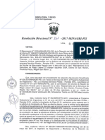 RESOLUCION DIRECTORAL Nª 261-2017-MINAGRI-PSI(IMPROCDENCIA DE AMPLIACION DE PLAZO SERVICIO ALQ MAQUINARIA PESADA )