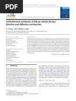 Carbothermal Synthesis of Silicon Nitride (Si N) : Kinetics and Diffusion Mechanism