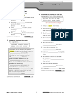 Vocabulary and Grammar Unit 2 - 8°