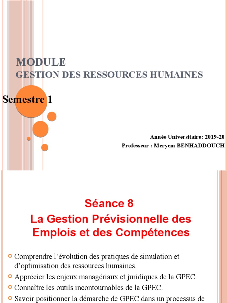 GPEC : Optimisation RH et Compétences | PDF | Compétence (Ressources ...