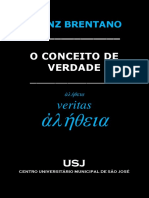 BRENTANO Franz O Conceito de Verdade Tra