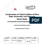 Construction of Toilet Facilities at River State University, Port Harcourt, Rivers State