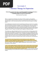 Coherence Therapy For Depression: Case Example of