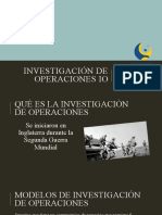 1. Investigación de Operaciones IO