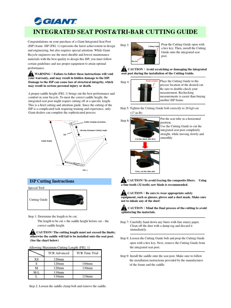 ISP & Handlebar Cutting Guide Download Free PDF Screw Equipment