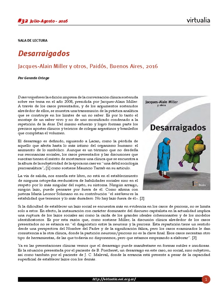 Desarraigados Miller y Otros Paidos 2016 | PDF | Psicosis | Psiquiatría