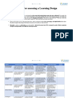 Digital Literacy and Online Safety - Learning Design Rubric