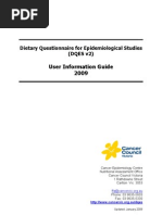 Download Dietary Questionnaire for Epidemiological Studies by Mustafaelfoly SN50793444 doc pdf