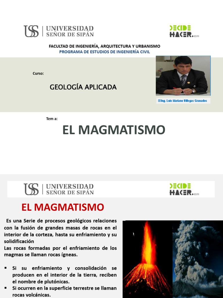 Magmatismo: Formación y Tipos | PDF | Magma | Roca ígnea