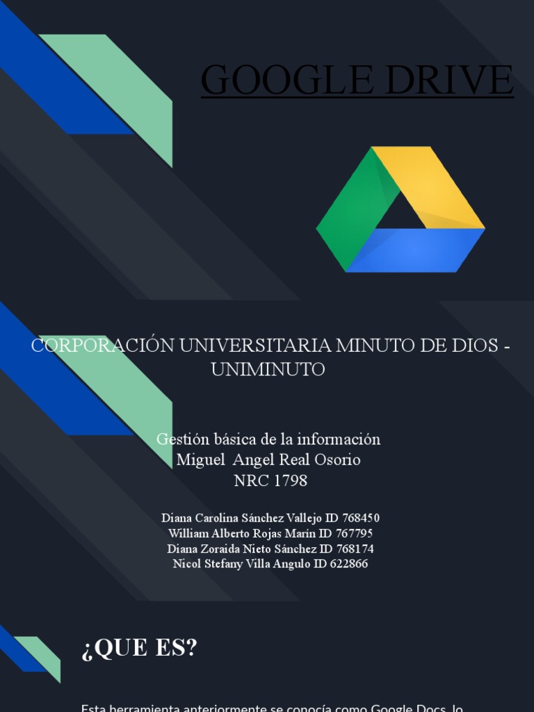 Características y Usos de Google Drive | PDF | Ciencias de la ...