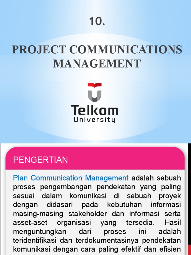 Rencana Manajemen Komunikasi Proyek | PDF