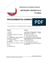 Procedimentos Administrativos do CBMMG