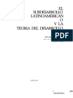 El Subdesarrollo Latinoamericano y La Teoria Del Desarrollo en Word