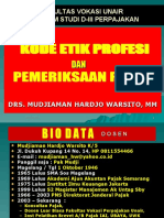 Kode Etik Profesi - Pemeriksaan Pajak Semester I 2020 (Uts)