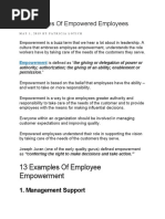 13 Examples of Empowered Employees