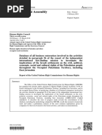 UN Report on Database of Businesses Involved in Israeli Settlements