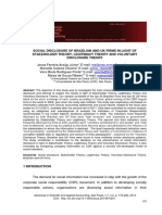 Social Disclosure of Brazilian and Uk Firms in Light of Stakeholder Theory, Legitimacy Theory and Voluntary Disclosure Theory