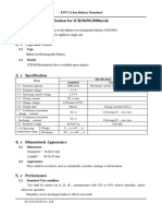 Specification For Icr18650 (2000Mah) 1、 Scope: Ewt Li-Ion Battery Datasheet