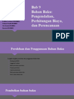 Bab 9 - Bahan Baku - Pengendalian, Perhitungan Biaya Dan Perencanaan