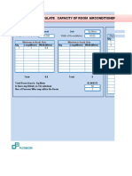 Calculate Capacity of Room Airconditioner Calculate Capacity of Room Airconditioner