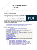 Filipino (Tagalog) - Information About Coronavirus (COVID-19)