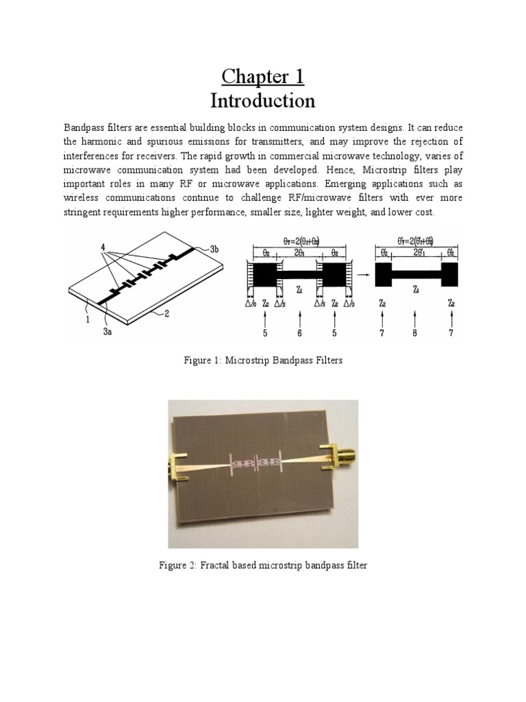 3. Bandpass Microstrip Filters | Filter (Signal Processing ...