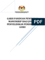 Panduan Penulisan Jurnal Penyelidikan Pendidikan Guru 2021