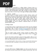 Module 3 - Types of Bank Account and Account Opening Process