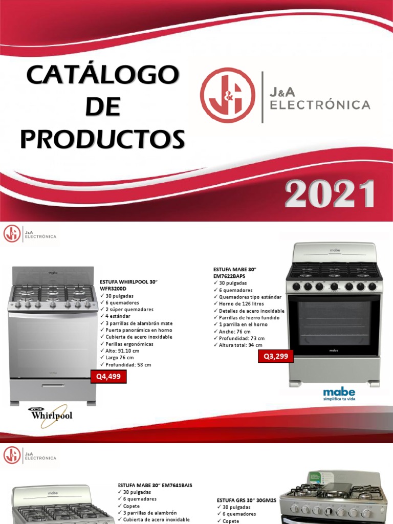 Catálogo J&A Electrónica 2021, PDF, Cocción a presión