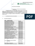 Homologação de inscrições para professores substitutos