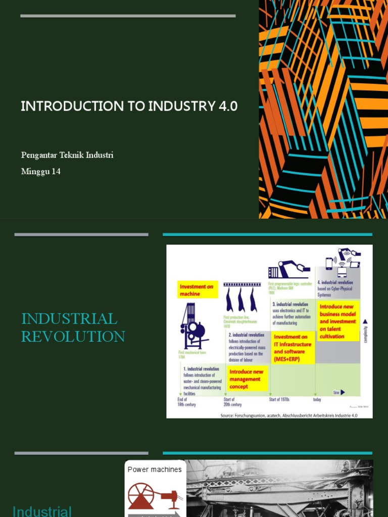 Introduction To Industry 4 0 Pengantar Teknik Industri Minggu 14