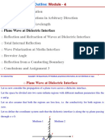 O Plane Wave at Dielectric Interface