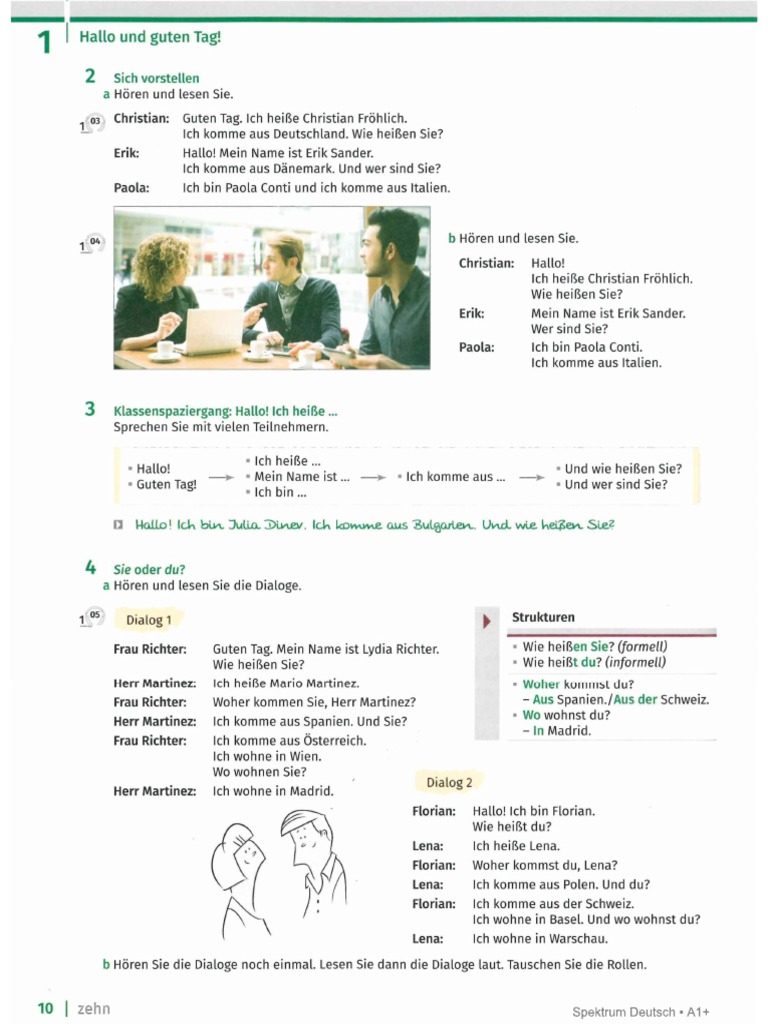 Spektrum Deutsch A1 Kurs Und Arbeitsbuch pdf2 PDF