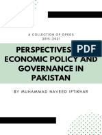 Perspectives On Economic Policy and Governance in Pakistan 1