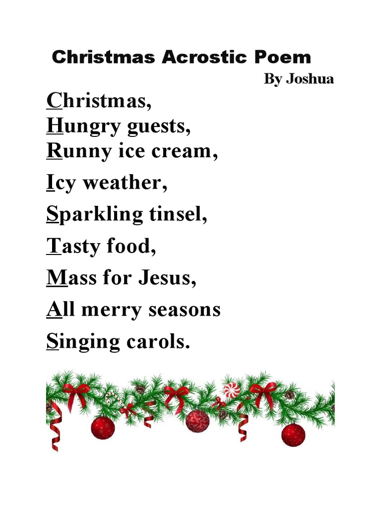 christmas poem for festive spirits | pdf | religion & spirituality