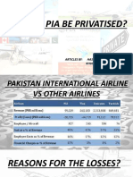 Should Pia Be Privatised?: Articles By: Hassan Naqvi. Khurshid Anwar Mirza