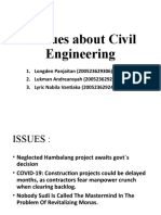 3 Issues About Civil Engineering