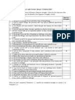 Description Signature Strengths: Worksheet 2.2. What Are Your "Head" Strengths?