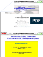 Overview: - : 5S - Quality & Safe Work-Area / Environment (Q-S-E) Management System