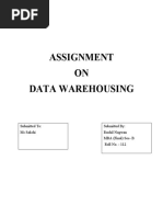 Data Warehousing Assignment