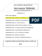 PEMBENTUKAN PELLET DAN UJI HOMOGENITAS PAKAN