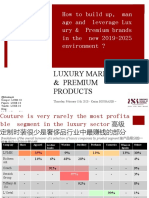COURSE 2 - MSC BSB Luxury 2021 - LUXURY MARKETING AND PREMIUM PRODUCTS