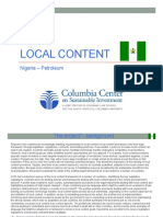 Local Content: Nigeria - Petroleum