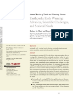 Earthquake Early Warning: Advances, Scientific Challenges, and Societal Needs