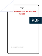 Aerodynamics of An Aiplane Wings: Seminar ON