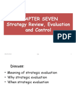 Chapter Seven Strategy Review, Evaluation and Control