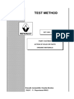 Test Method: Renault Automobiles Standardisation DQSC - S / Department 00621 Section Normes Et Cahiers Des Charges