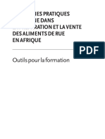 Les Bonnes Pratiques D'Hygiène Dans La Préparation Et La Vente Des Aliments de Rue en Afrique